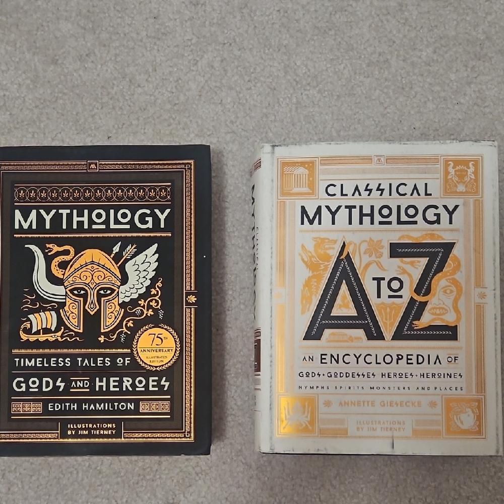 Mythology Book Set - Black and Gold